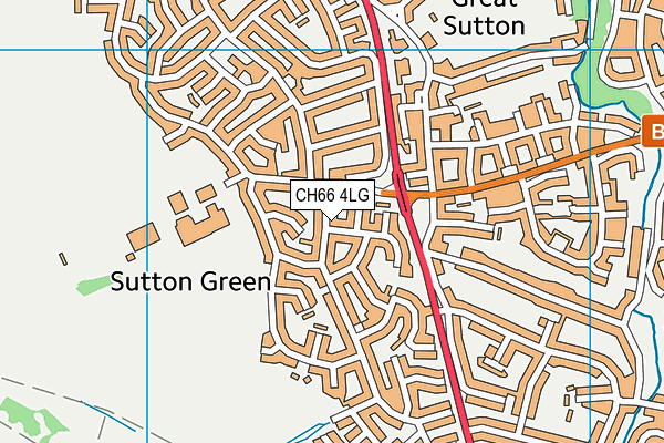 CH66 4LG map - OS VectorMap District (Ordnance Survey)