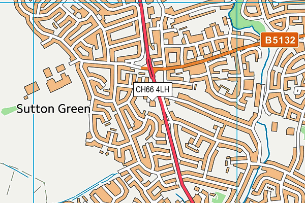 CH66 4LH map - OS VectorMap District (Ordnance Survey)