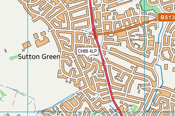 CH66 4LP map - OS VectorMap District (Ordnance Survey)