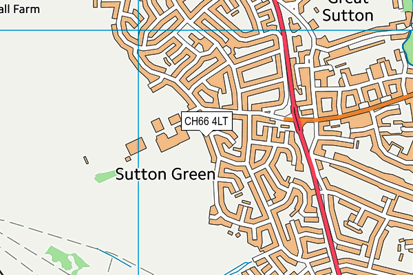 CH66 4LT map - OS VectorMap District (Ordnance Survey)