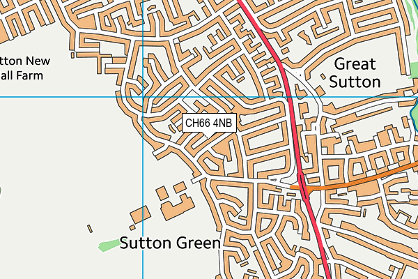 CH66 4NB map - OS VectorMap District (Ordnance Survey)