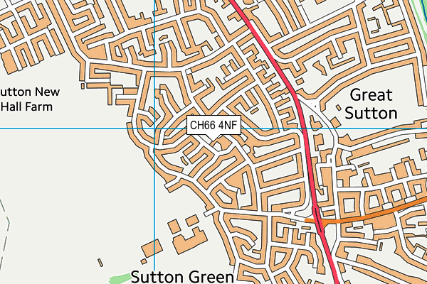 CH66 4NF map - OS VectorMap District (Ordnance Survey)