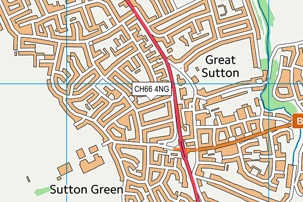 CH66 4NG map - OS VectorMap District (Ordnance Survey)