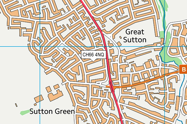 CH66 4NQ map - OS VectorMap District (Ordnance Survey)