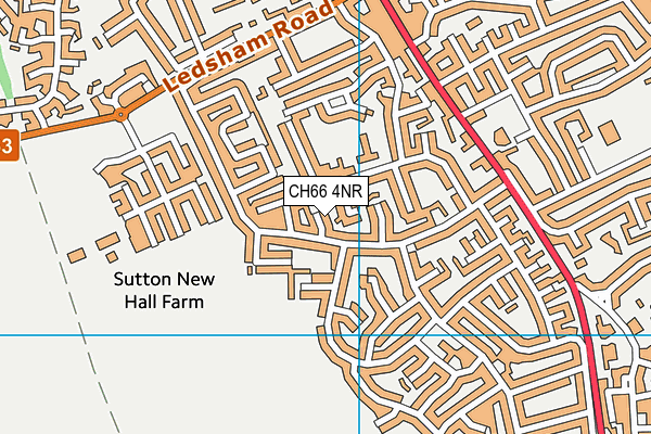 CH66 4NR map - OS VectorMap District (Ordnance Survey)