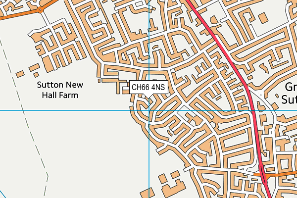 CH66 4NS map - OS VectorMap District (Ordnance Survey)