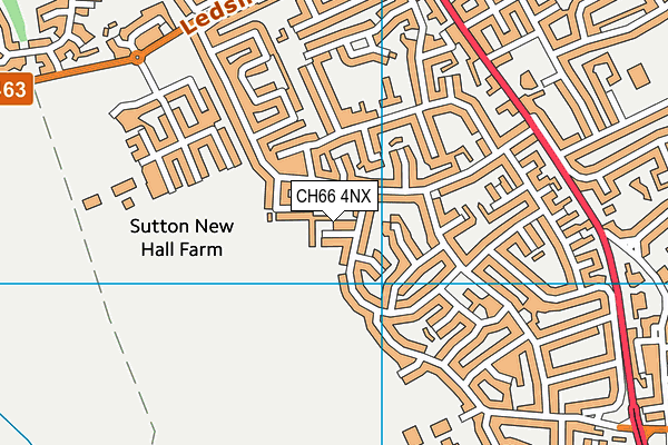 CH66 4NX map - OS VectorMap District (Ordnance Survey)