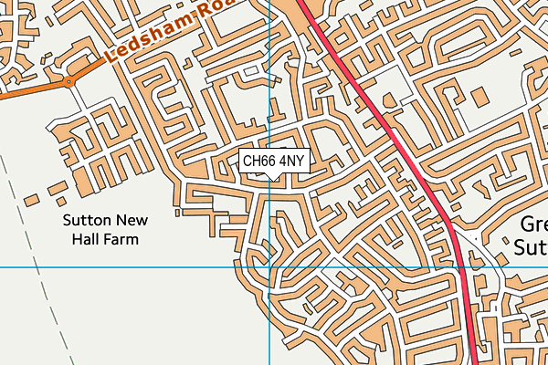 CH66 4NY map - OS VectorMap District (Ordnance Survey)