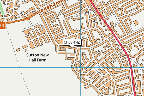 CH66 4NZ map - OS VectorMap District (Ordnance Survey)