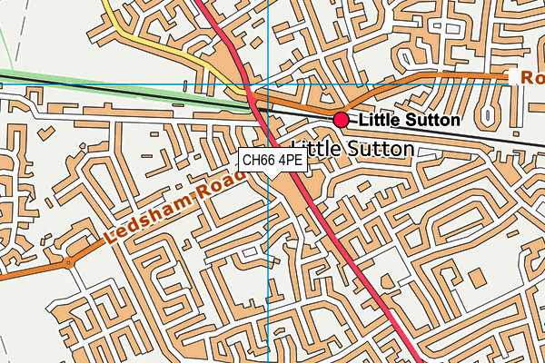 CH66 4PE map - OS VectorMap District (Ordnance Survey)