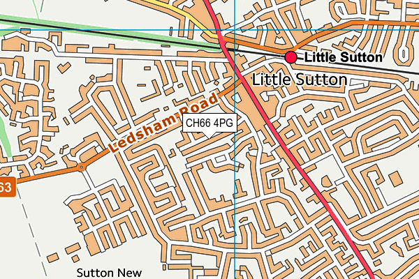 CH66 4PG map - OS VectorMap District (Ordnance Survey)