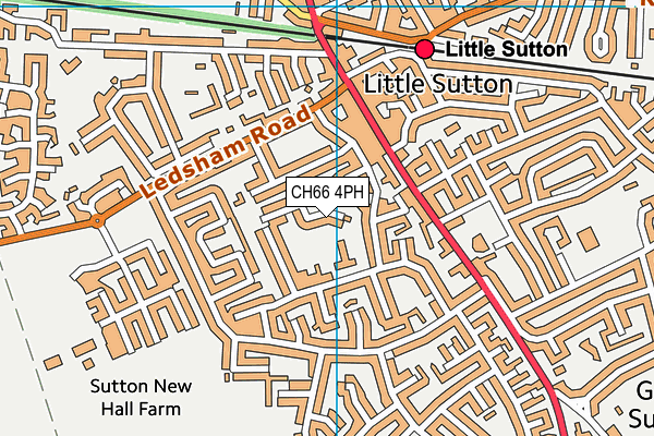 CH66 4PH map - OS VectorMap District (Ordnance Survey)