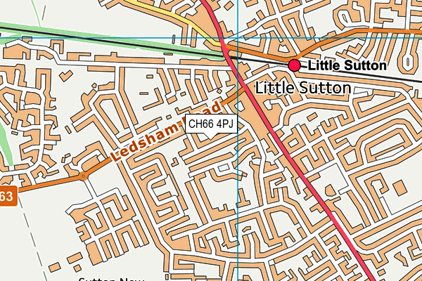 CH66 4PJ map - OS VectorMap District (Ordnance Survey)