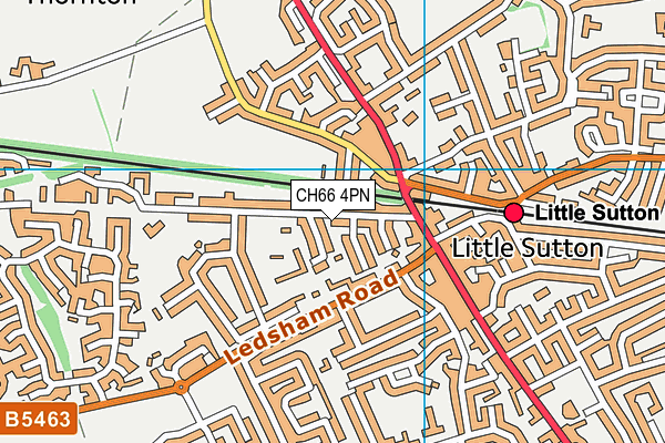 CH66 4PN map - OS VectorMap District (Ordnance Survey)