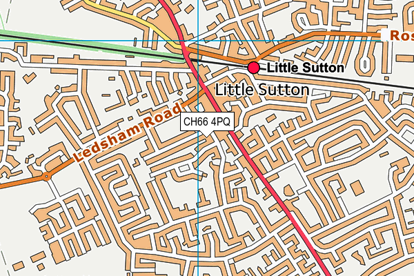 CH66 4PQ map - OS VectorMap District (Ordnance Survey)