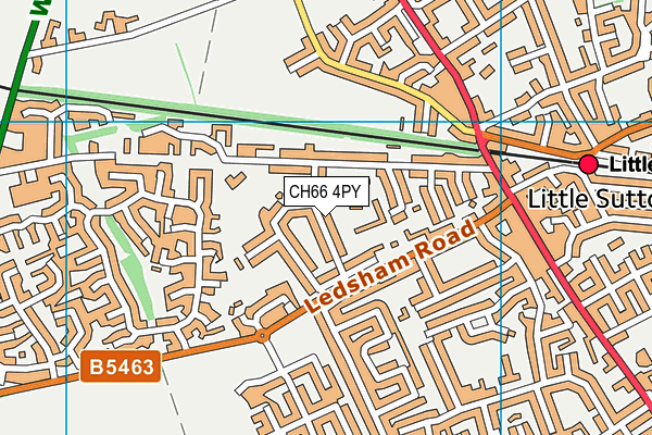 CH66 4PY map - OS VectorMap District (Ordnance Survey)