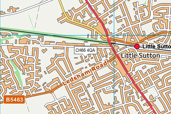 CH66 4QA map - OS VectorMap District (Ordnance Survey)