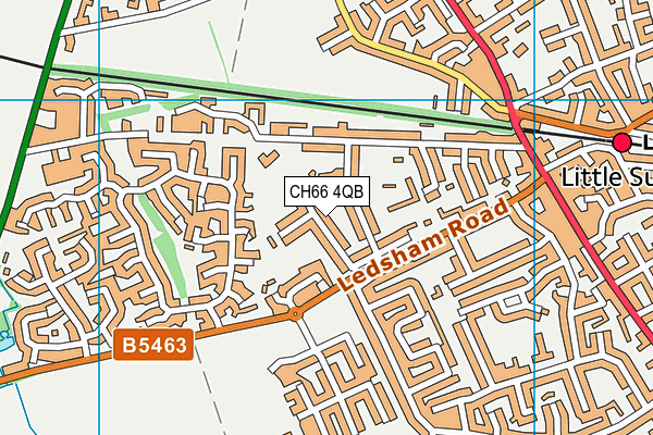 CH66 4QB map - OS VectorMap District (Ordnance Survey)