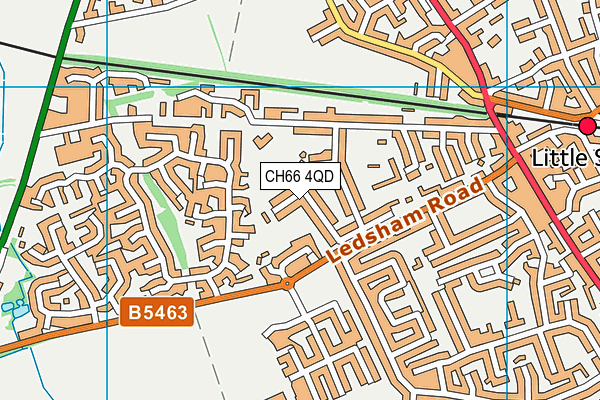 CH66 4QD map - OS VectorMap District (Ordnance Survey)