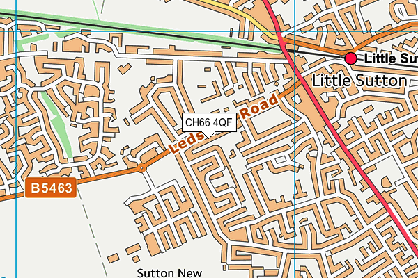 CH66 4QF map - OS VectorMap District (Ordnance Survey)