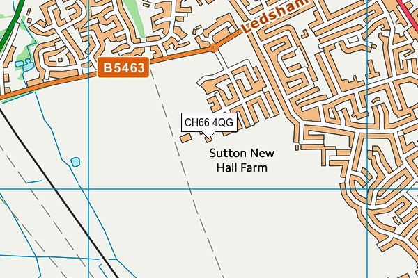 CH66 4QG map - OS VectorMap District (Ordnance Survey)