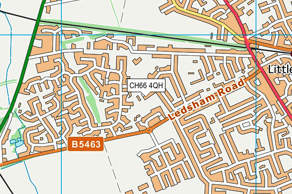 CH66 4QH map - OS VectorMap District (Ordnance Survey)