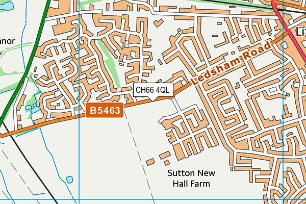 CH66 4QL map - OS VectorMap District (Ordnance Survey)