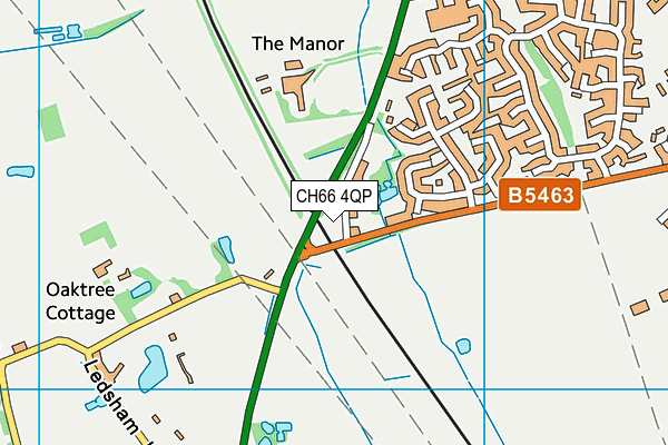 CH66 4QP map - OS VectorMap District (Ordnance Survey)