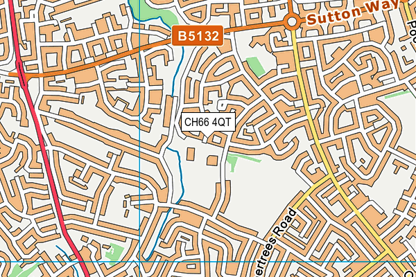 CH66 4QT map - OS VectorMap District (Ordnance Survey)