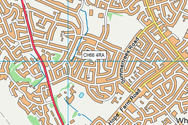 CH66 4RA map - OS VectorMap District (Ordnance Survey)