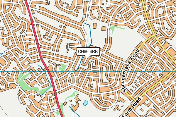 CH66 4RB map - OS VectorMap District (Ordnance Survey)