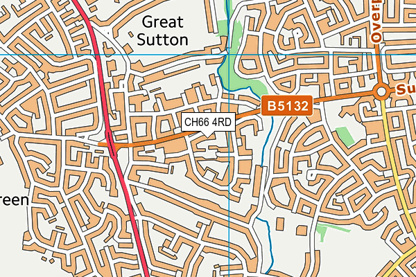 CH66 4RD map - OS VectorMap District (Ordnance Survey)