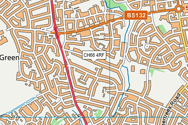 CH66 4RF map - OS VectorMap District (Ordnance Survey)