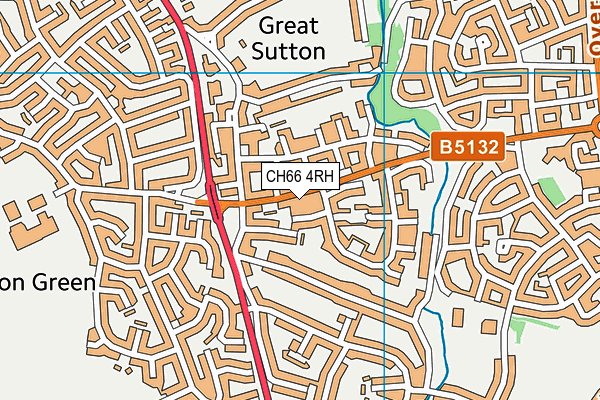 CH66 4RH map - OS VectorMap District (Ordnance Survey)