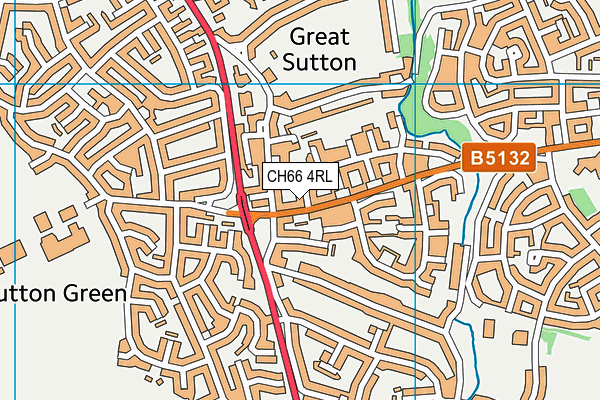 CH66 4RL map - OS VectorMap District (Ordnance Survey)