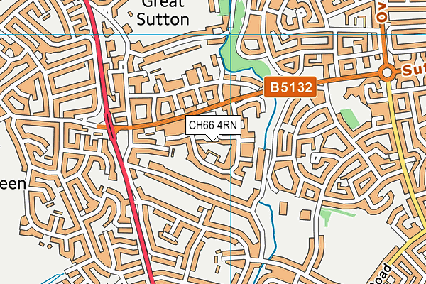 CH66 4RN map - OS VectorMap District (Ordnance Survey)