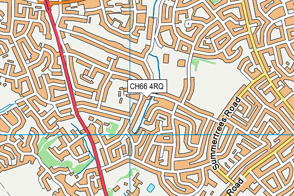 CH66 4RQ map - OS VectorMap District (Ordnance Survey)