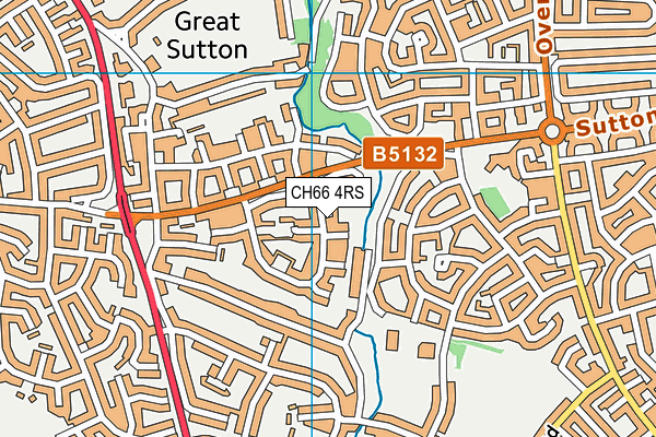 CH66 4RS map - OS VectorMap District (Ordnance Survey)