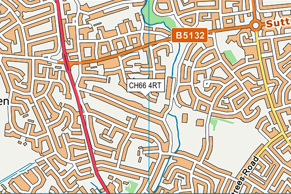 CH66 4RT map - OS VectorMap District (Ordnance Survey)