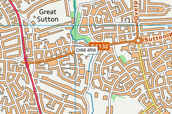 CH66 4RW map - OS VectorMap District (Ordnance Survey)