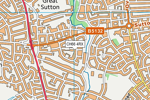 CH66 4RX map - OS VectorMap District (Ordnance Survey)