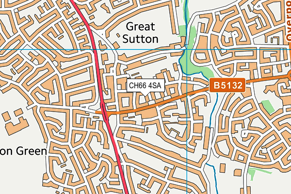 CH66 4SA map - OS VectorMap District (Ordnance Survey)