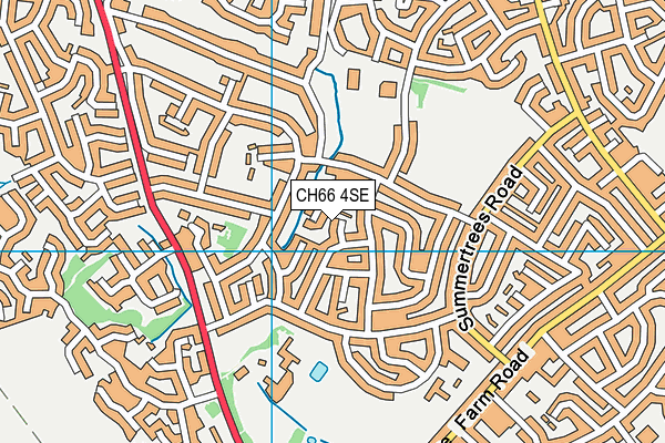 CH66 4SE map - OS VectorMap District (Ordnance Survey)