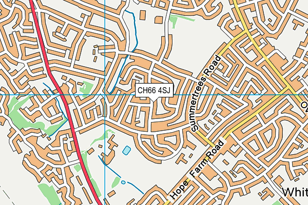 CH66 4SJ map - OS VectorMap District (Ordnance Survey)