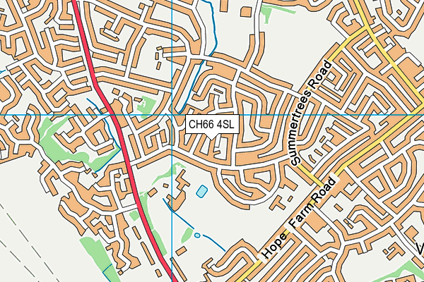 CH66 4SL map - OS VectorMap District (Ordnance Survey)