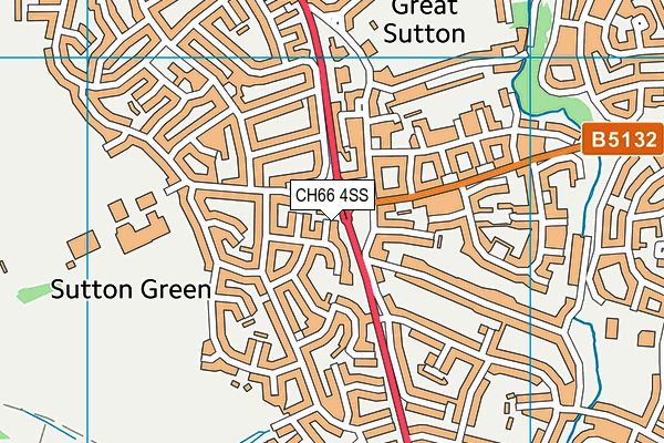 CH66 4SS map - OS VectorMap District (Ordnance Survey)