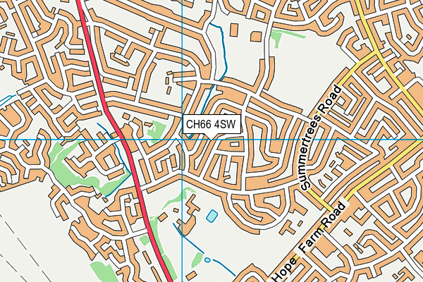 CH66 4SW map - OS VectorMap District (Ordnance Survey)