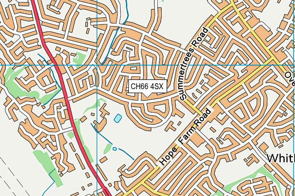 CH66 4SX map - OS VectorMap District (Ordnance Survey)