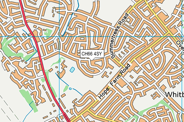 CH66 4SY map - OS VectorMap District (Ordnance Survey)