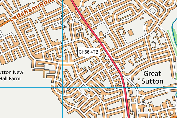 CH66 4TB map - OS VectorMap District (Ordnance Survey)